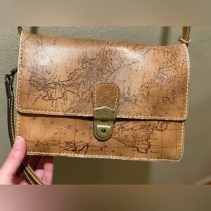 Patricia Nash Signature Map Print Leather